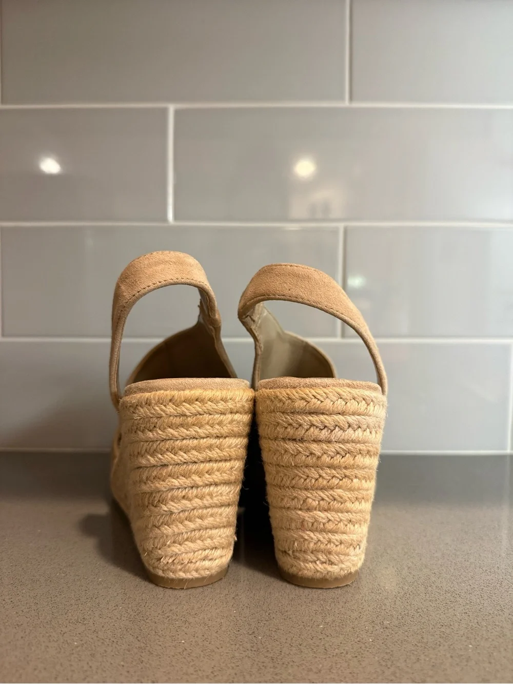 Vince Camuto tan suede